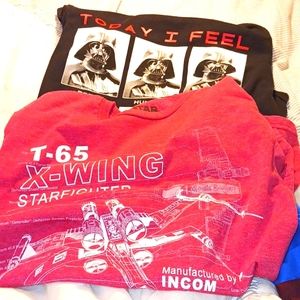 Boys Star Wars shirts sz large